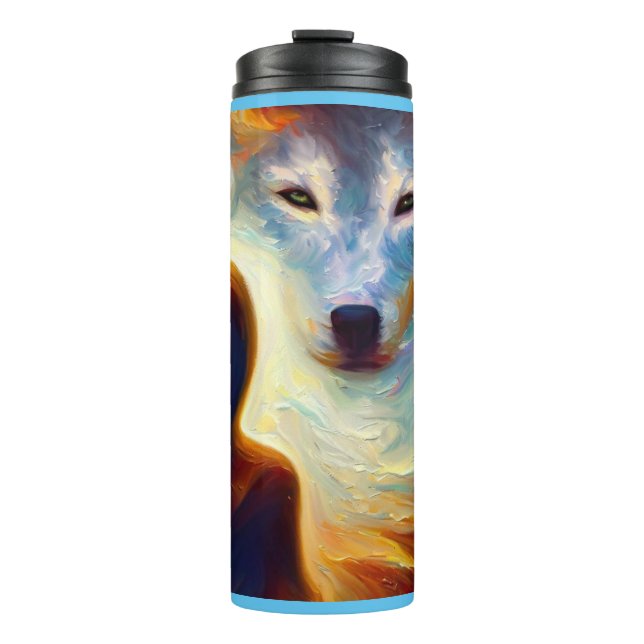 Spirit Animal Wolf 3 Thermal Tumbler (Front)