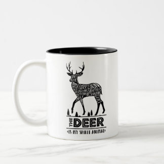 Spirit Animals: The Deer | Two-Tone Coffee Mug