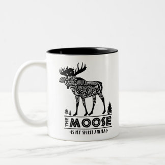 Spirit Animals: The Moose | Two-Tone Coffee Mug