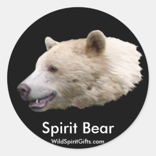 "Spirit Bear" Gifts Classic Round Sticker
