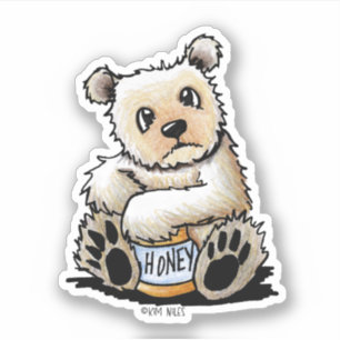 Spirit Bear KiniArt Sticker