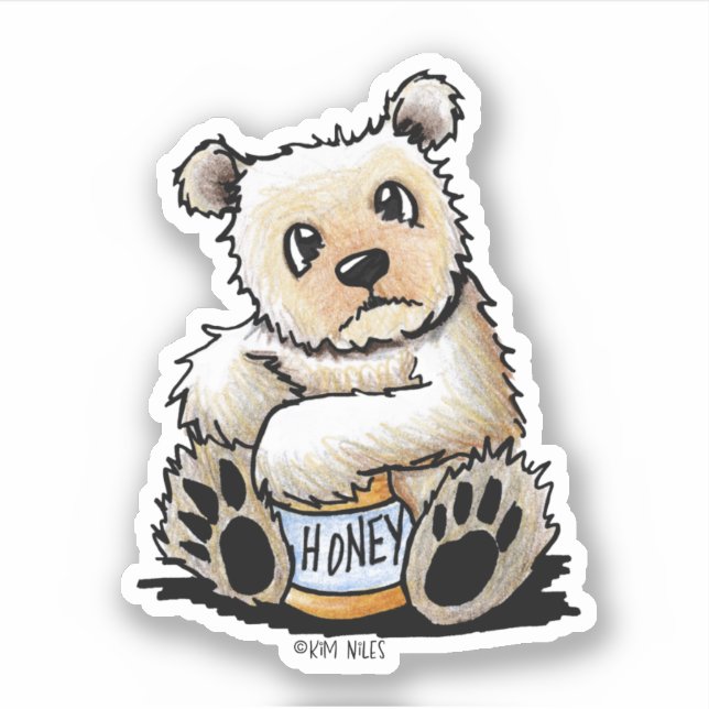 Spirit Bear KiniArt Sticker (Front)