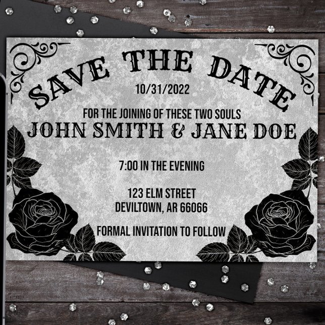 Spirit Board Gothic Halloween Wedding or Shower Sa Save The Date (Creator Uploaded)