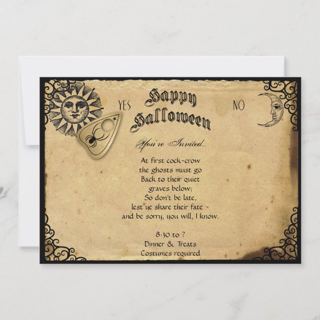 Spirit Board Halloween Halloween Party Invitation (Front)
