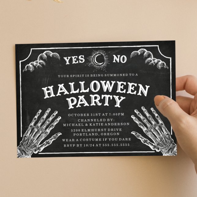 Spirit Board Halloween Party Invitation (Creator Uploaded)