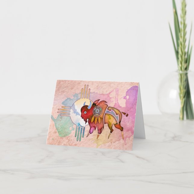 Spirit Buffalo Blank Notecard (Front)