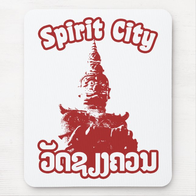 Spirit City - Wat Xieng Khuan, Vientiane, Laos Mouse Pad (Front)