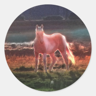 Spirit Dream Horse Classic Round Sticker
