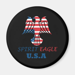 Spirit eagle USA flag Magnet