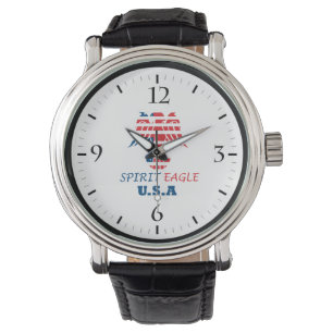 Spirit eagle USA flag Watch