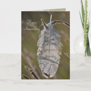 Spirit Feather Anniversary Card