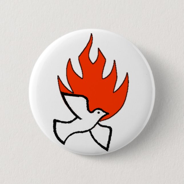 spirit & fire 6 cm round badge (Front)