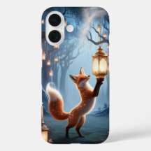 Spirit Fox Phone Case – Fantasy Lantern Forest Art