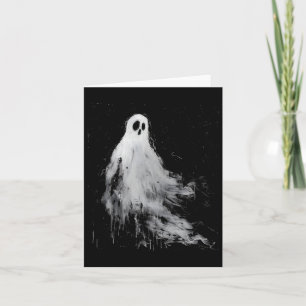 Spirit Ghost Horror Spooky Scary Halloween Grunge  Card