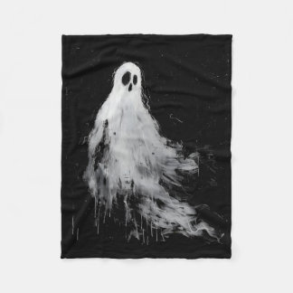 Spirit Ghost Horror Spooky Scary Halloween Grunge Fleece Blanket