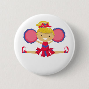 Spirit Girl Cheerleader 6 Cm Round Badge