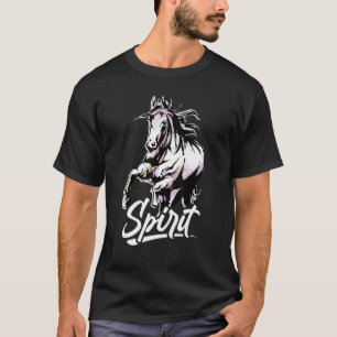 Spirit Graphic Horse Lover Equestrian Rider Horses T-Shirt