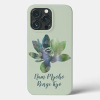 Spirit Green Circle Lotus Flower Nam Myoho Renge