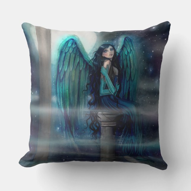 Spirit Guide Angel Fantasy Art Cushion (Front)