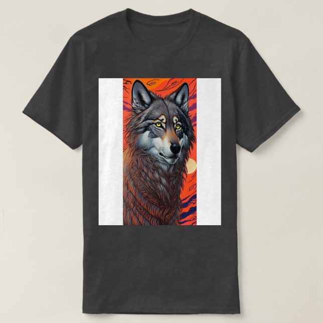 Spirit Guide Wolf 10 T-Shirt (Design Front)