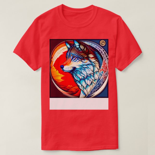 Spirit Guide Wolf 4 T-Shirt (Design Front)