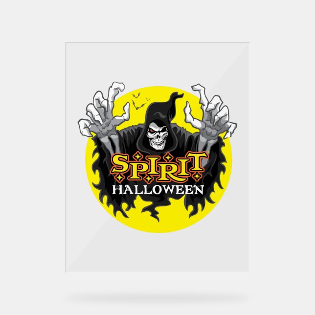 Spirit Halloween Acrylic Sign (Front)