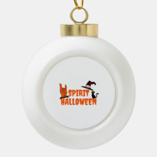 Spirit Halloween Ceramic Ball Christmas Ornament