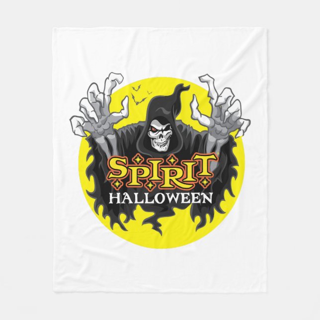 Spirit Halloween Fleece Blanket (Front)