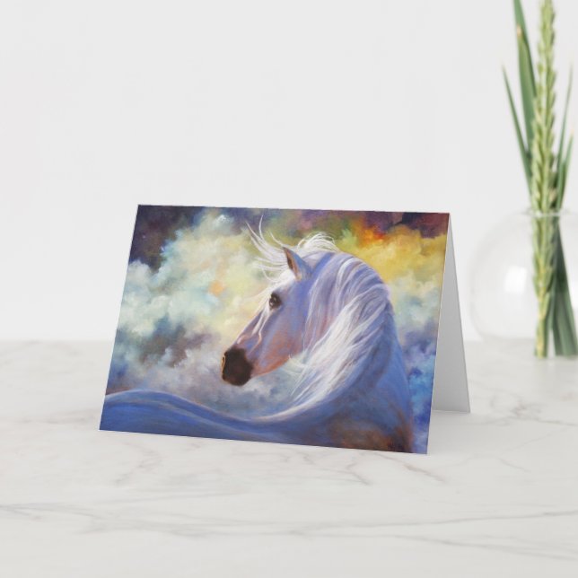 "Spirit" Horse Greeting Card (Front)