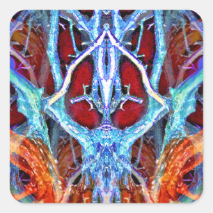 SPIRIT IN THE TREE SQUARE STICKER