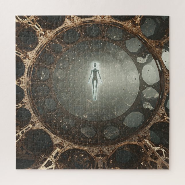 Spirit Inside Ancient Time Space Architecture  Jigsaw Puzzle (Vertical)