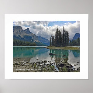 Spirit Island Maligne Lake Jasper National Park Poster