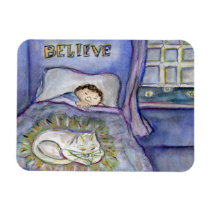 Spirit Kitty Cat Pet Grief Art Magnets
