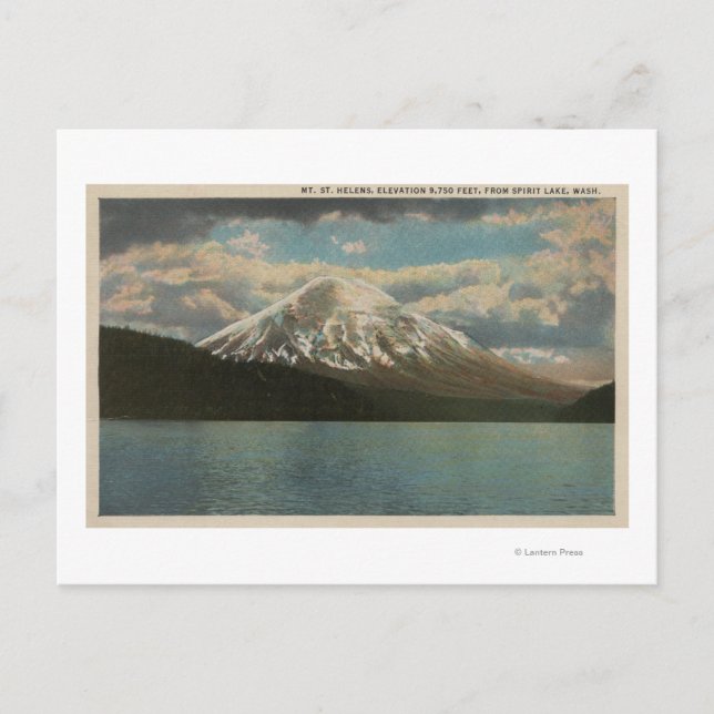Spirit Lake, WA - View of Mt. St. Helens Postcard (Front)