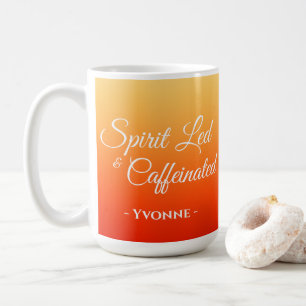 Spirit Led & Caffeinated Personalised Christian Coffee Mug