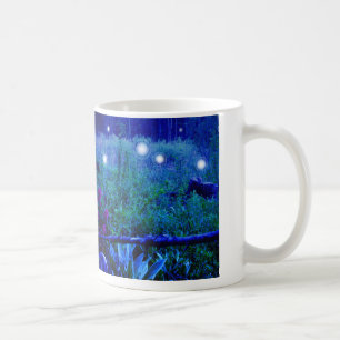 Spirit Lights Blue Night Marshy Meadow Orbs Coffee Mug