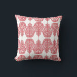 SPIRIT LINEAR white red Cushion<br><div class="desc">festive tree pattern</div>