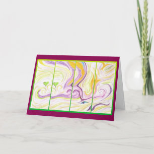 Spirit Love Abstract Art Greeting Card