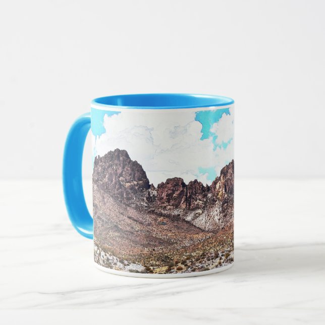 Spirit Mountains Landscape Art Mug Cup (Front Left)