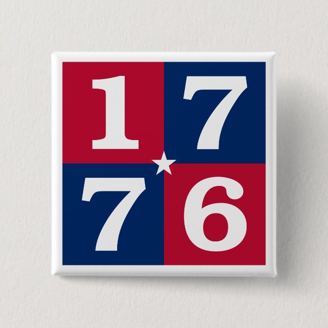 Spirit Of 1776 15 Cm Square Badge (Front)