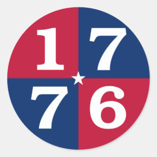 Spirit Of 1776 Classic Round Sticker