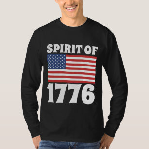 SPIRIT OF 1776 PATRIOTIC BLACK T-SHIRTS