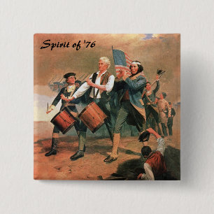 Spirit of '76 15 cm square badge