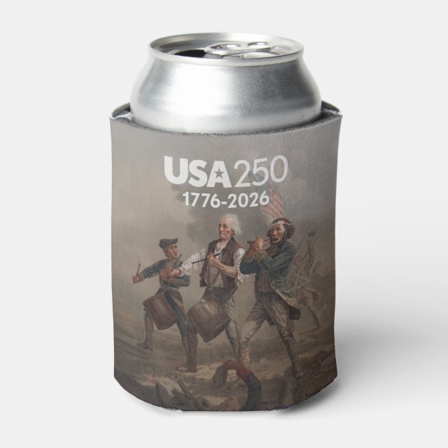 Spirit of 76 - America's 250th Birthday Can Cooler (Can Front)