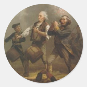 Spirit of 76 classic round sticker