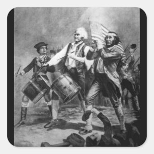 Spirit of '76. Copy of painting_War Image Square Sticker