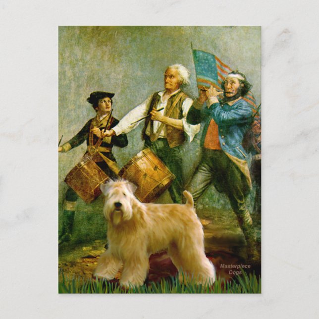 Spirit of 76 - Wheaten Terrier 2B Postcard (Front)