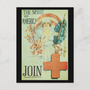 Spirit Of America World War II Postcard