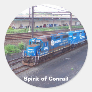 Spirit of Conrail - GP38 - PRR #2943 in Blue Paint Classic Round Sticker