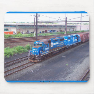 Spirit of Conrail - GP38 - PRR #2943 in Blue Paint Mouse Pad